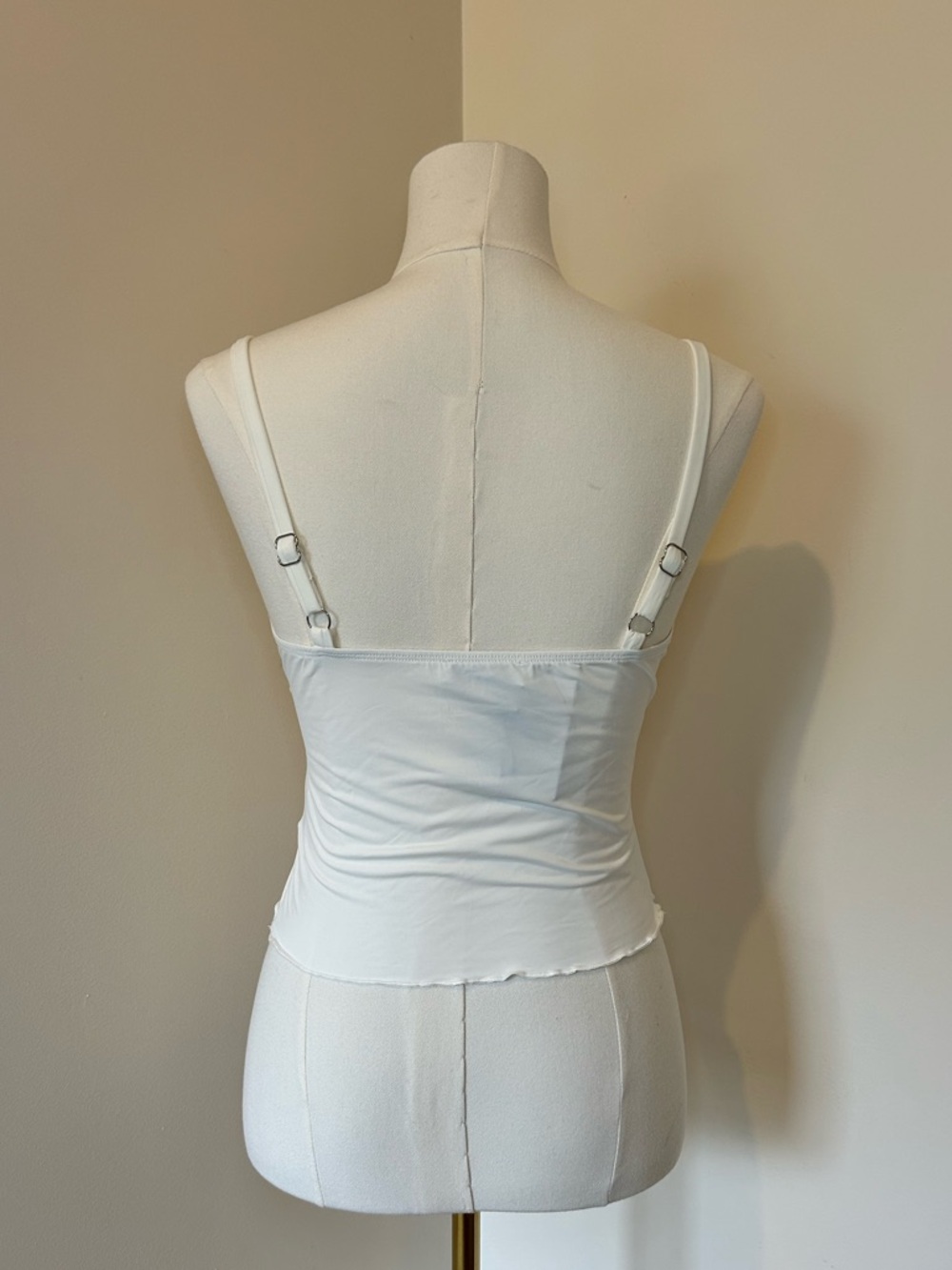 Princess Polly Greyer Top White Camisole Tank Top Size 6 - Picture 6 of 7
